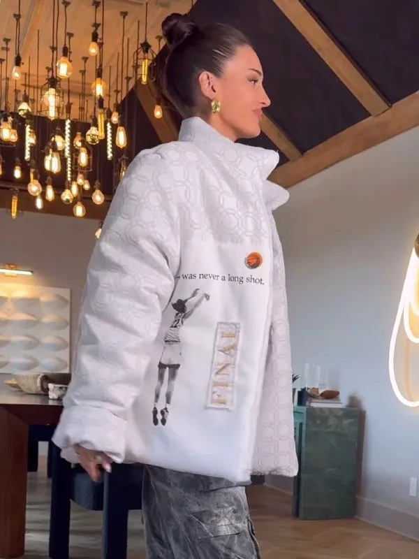 Kristin Juszczyk Caitlin Clark Jacket | Trendy Leather Jackets