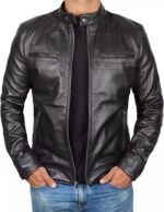 Lambskin Cafe Racer Jacket | TLJ