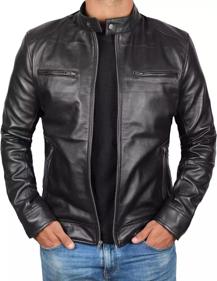 Lambskin Cafe Racer Jacket | TLJ