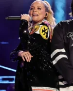 Lauren Alaina CMA Fest 2024 Sequin Jacket | Trendy Leather Jackets