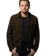 Leonardo DiCaprio Brown Suede Leather Jacket | Trendy Leather Jackets