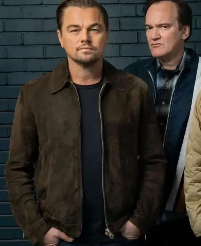 Leonardo DiCaprio Brown Suede Leather Jacket | Trendy Leather Jackets