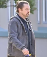 Leonardo DiCaprio L A 2024 Grey Cotton Hooded Jacket | Trendy Leather Jackets