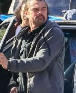 Leonardo DiCaprio L A 2024 Grey Cotton Hooded Jacket | Trendy Leather Jackets