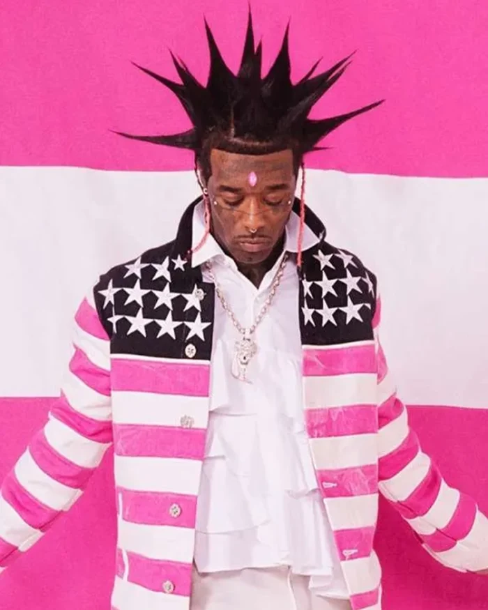 Lil Uzi Vert American Flag Jacket | Trendy Leather Jackets