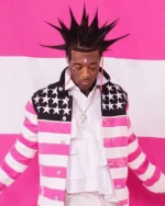 Lil Uzi Vert American Flag Jacket | Trendy Leather Jackets