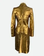 Lily Emily In Paris S03 Golden Coat | Trendy Leather Jackets