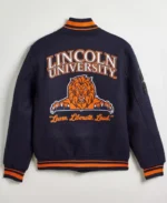 Lincoln University UO Exclusive Varsity Jacket | Trendy Leather Jackets