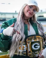 Liv Morgan Green Bay Packers Jacket | Trendy Leather Jackets
