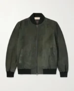 Loro Piana Ivy Padded Suede Bomber Jacket | Trendy Leather Jackets