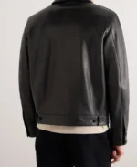 Loro Piana Yabu Full Grain Black Leather Jacket | Trendy Leather Jackets