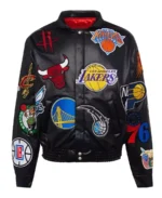 Los Angeles Lakers NBA Collage Leather Jacket | Trendy Leather Jackets