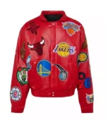 Los Angeles Lakers NBA Collage Leather Jacket | Trendy Leather Jackets