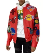 Los Angeles Lakers NBA Collage Leather Jacket | Trendy Leather Jackets