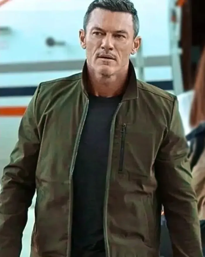Luke Evans Echo 3 Green Jacket | Trendy Leather Jackets