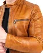 Maceoo Brown Leather Motorcycle jacket | Trendy Leather Jackets