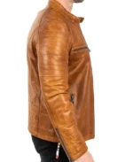 Maceoo Brown Leather Motorcycle jacket | Trendy Leather Jackets