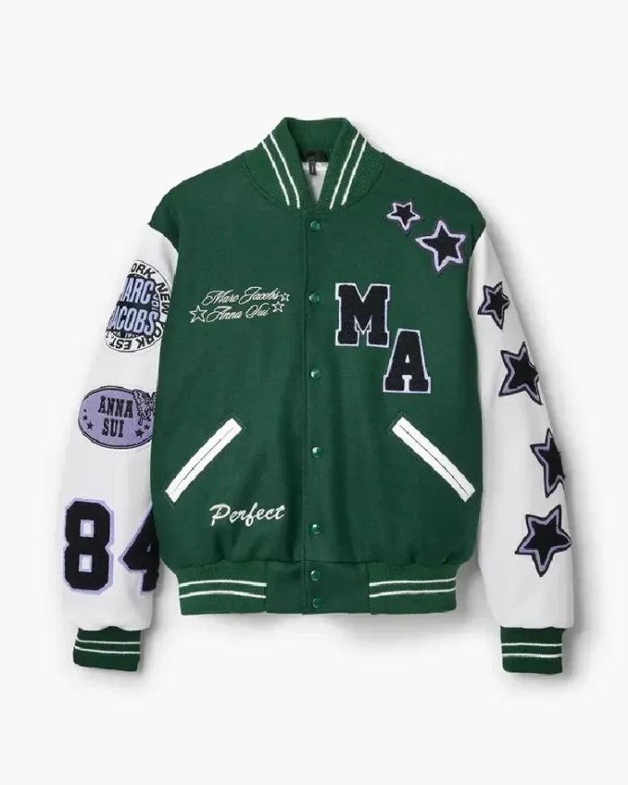 Marc Jacobs 40th Anniversary x Anna Sui Varsity Jacket | Trendy Leather Jackets