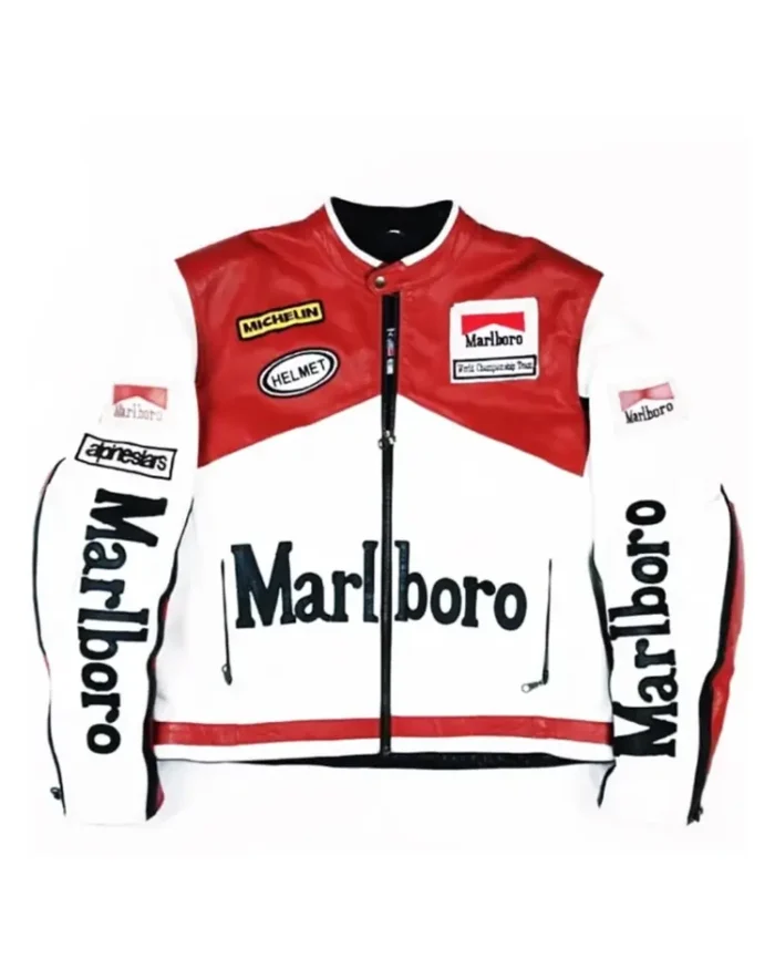 Marlboro Racing Leather Jacket | Trendy Leather Jackets