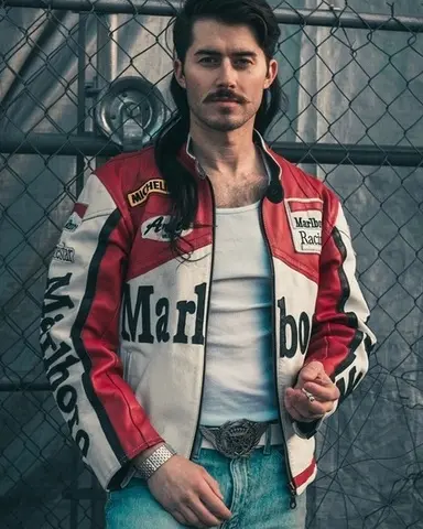 Marlboro Racing Leather Jacket | Trendy Leather Jackets