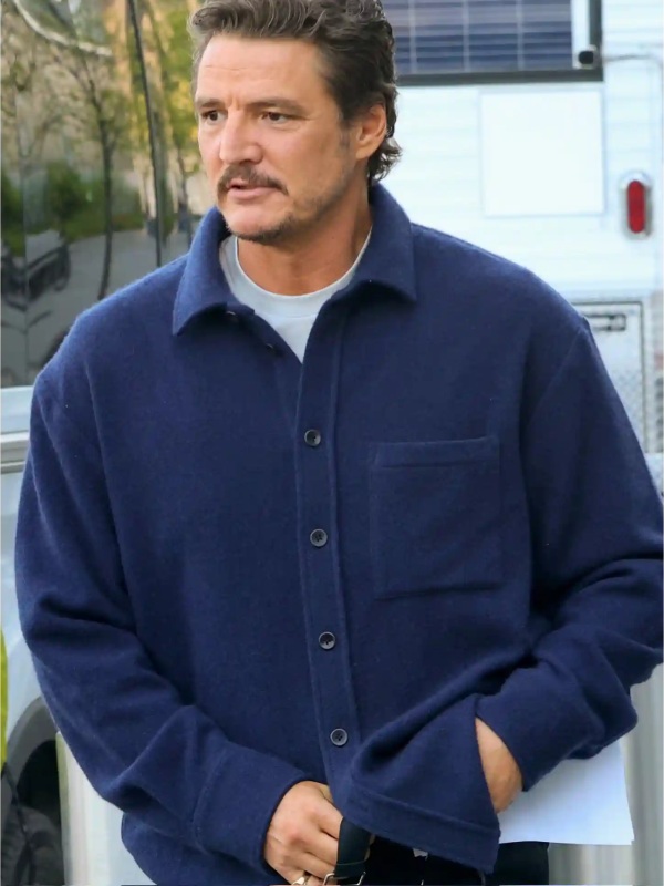 Materialists 2024 Pedro Pascal Blue Shirt | TLJ