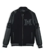 Members Only 1975 Black Varsity Jacket | Trendy Leather Jackets