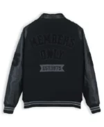 Members Only 1975 Black Varsity Jacket | Trendy Leather Jackets