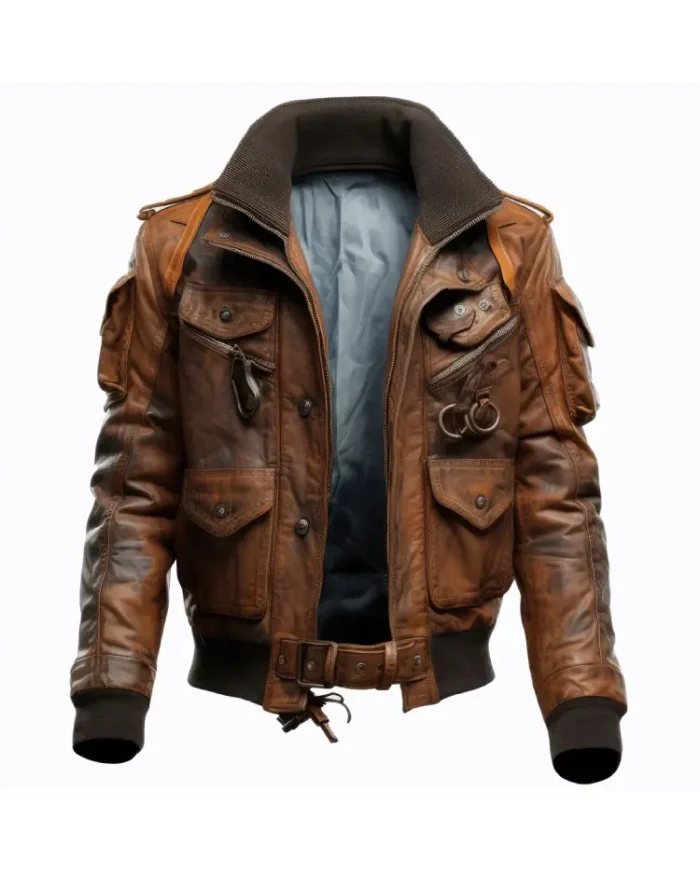 Men Bomber Flight Coat Leather Jackets | Trendy Leather Jackets