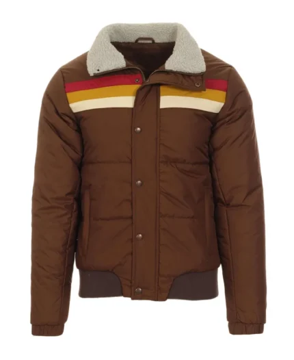 Men’s 1970s Ski Fur Collar Puffer Jacket | Trendy Leather Jackets