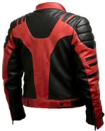 Men’s Red Black Sheepskin Biker Racer | Trendy Leather Jackets