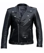 Men’s Stylish Black Leather Biker Jacket | Trendy Leather Jackets