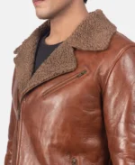 Men's Alberto Shearling Leather Jacket | Trendy Leather Jackets