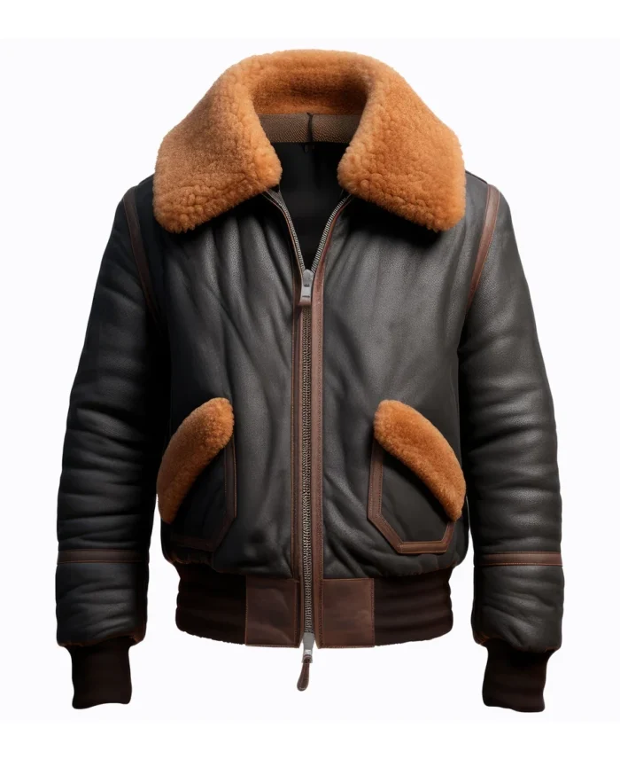 Men's B3 Bomber Fur Coat Leather Jacket | Trendy Leather Jackets