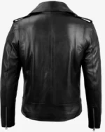 Men's Black Asymmetrical Motorcycle Leather Jacket