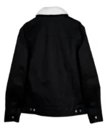 Men's Black Denim Shearling Jacket | Trendy Leather Jackets