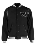 Men's Chest Badge Varsity Jacket | Trendy Leather Jackets