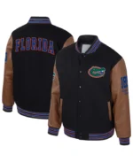 Men's Colosseum Black Florida Gators Letterman Varsity Jacket | Trendy Leather Jackets