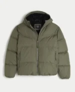Men's Faux Fur-Lined Puffer Jacket | Trendy Leather Jackets
