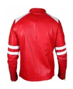 Men's Flaming Red Racer Leather Jacket | Trendy Leather Jackets