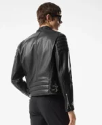 Men's Grain Zip Leather Biker Jacket | Trendy Leather Jackets