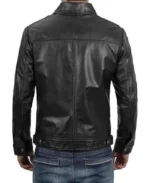 Men's John Black Biker Leather Jacket | Trendy Leather Jackets