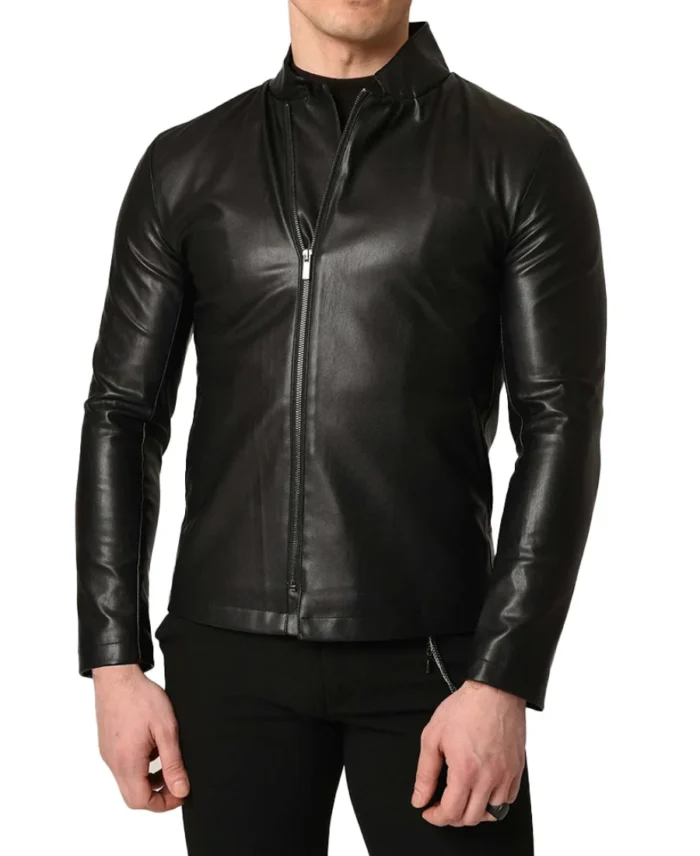 Men's Lambskin Lightweight Black Leather Jacket | Trendy Leather Jackets