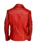 Men's Red Tyler Durden Lambskin Leather Biker Jacket | Trendy Leather Jackets
