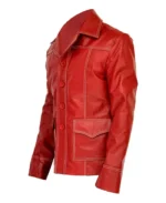 Men's Red Tyler Durden Lambskin Leather Biker Jacket | Trendy Leather Jackets