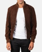 Men's Shane Bomber Suede Jacket | Trendy Leather Jackets