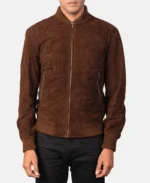 Men's Shane Bomber Suede Jacket | Trendy Leather Jackets