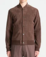 Men's Suede Bomber Brown Jacket | Trendy Leather Jackets