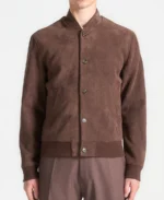 Men's Suede Bomber Brown Jacket | Trendy Leather Jackets