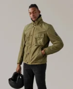 Men's Waxed Cotton Convoy Bomber Jacket | Trendy Leather Jackets