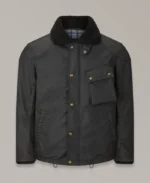 Men's Waxed Cotton Convoy Bomber Jacket | Trendy Leather Jackets